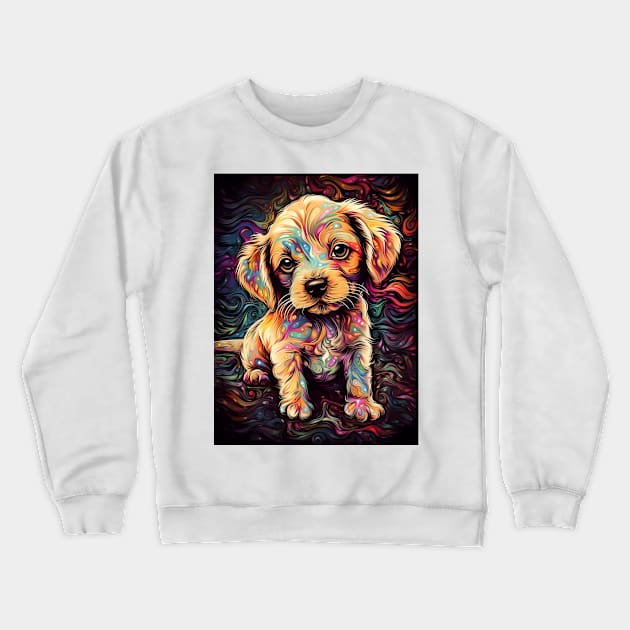 Cute little beautiful puppy. Crewneck Sweatshirt by osadchyii